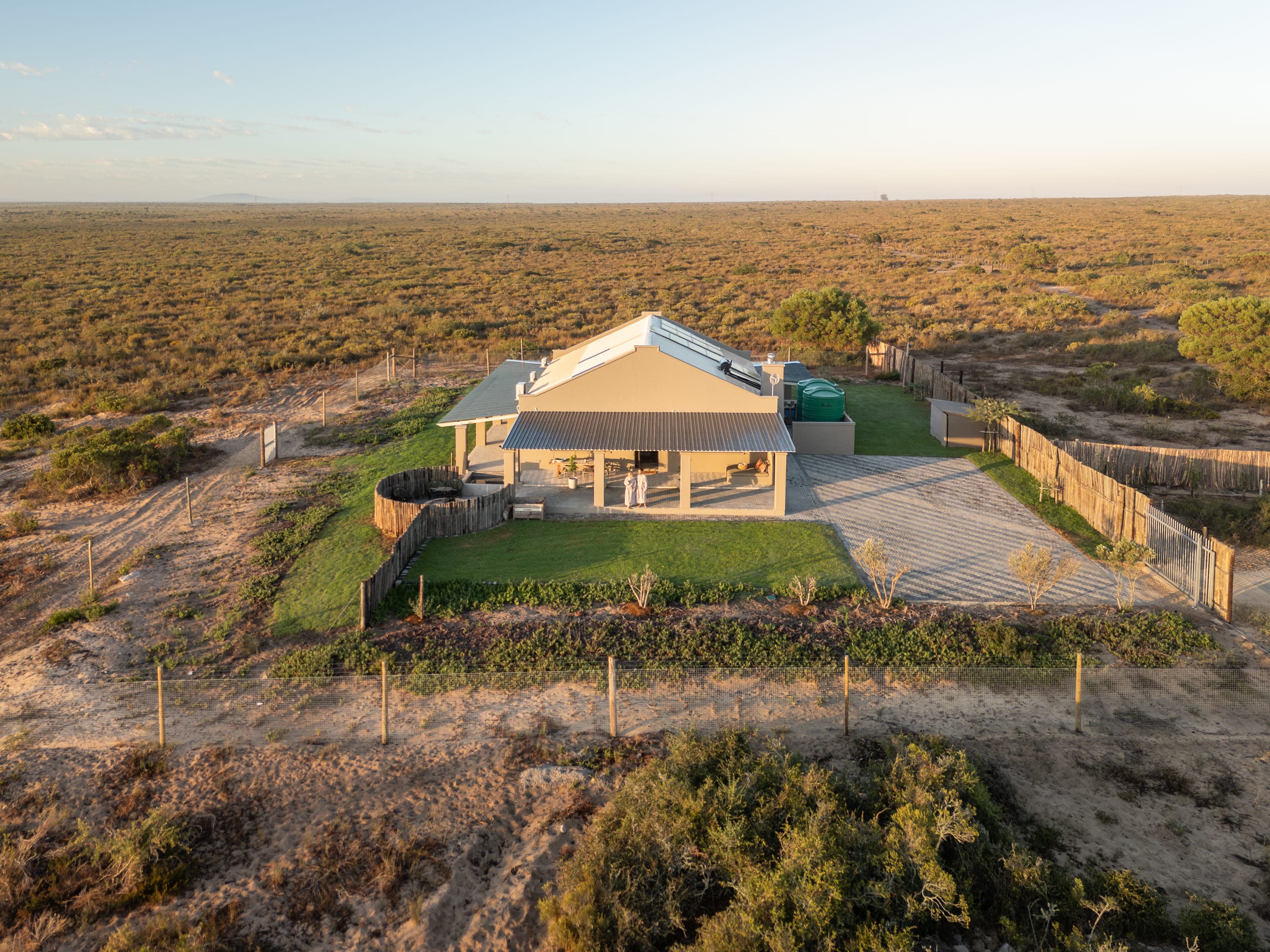 Panoramic view of Nama Sands reserve landscape